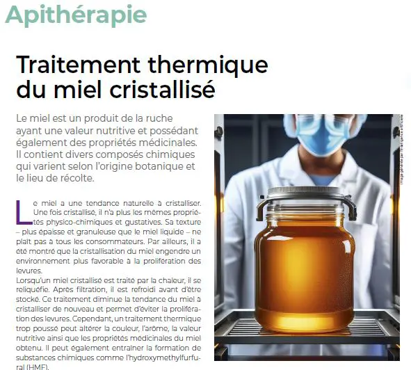 Traitement thermique du miel cover